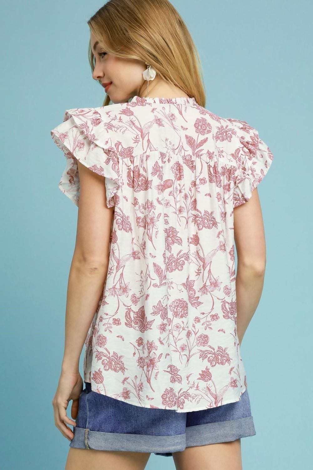 Umgee Floral Blouse