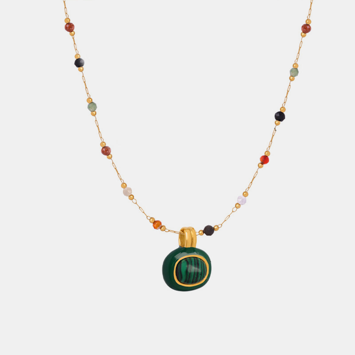 Gold-plated Bead Necklace