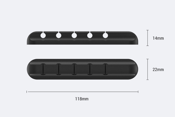 Silicone Storage Cable Management Clamp