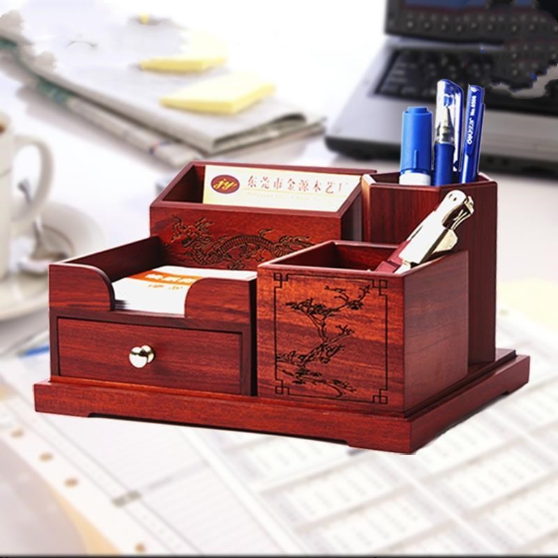 Multifunctional bamboo stationery ornaments - Burgeon Bizz