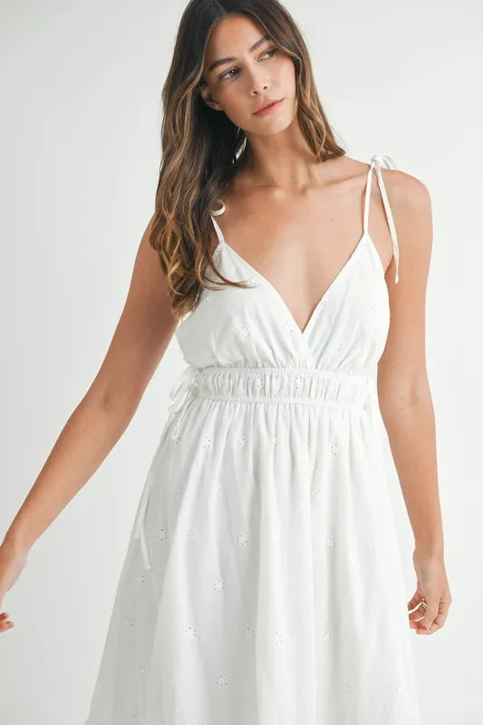 Maxi Dress With Lace Bottom