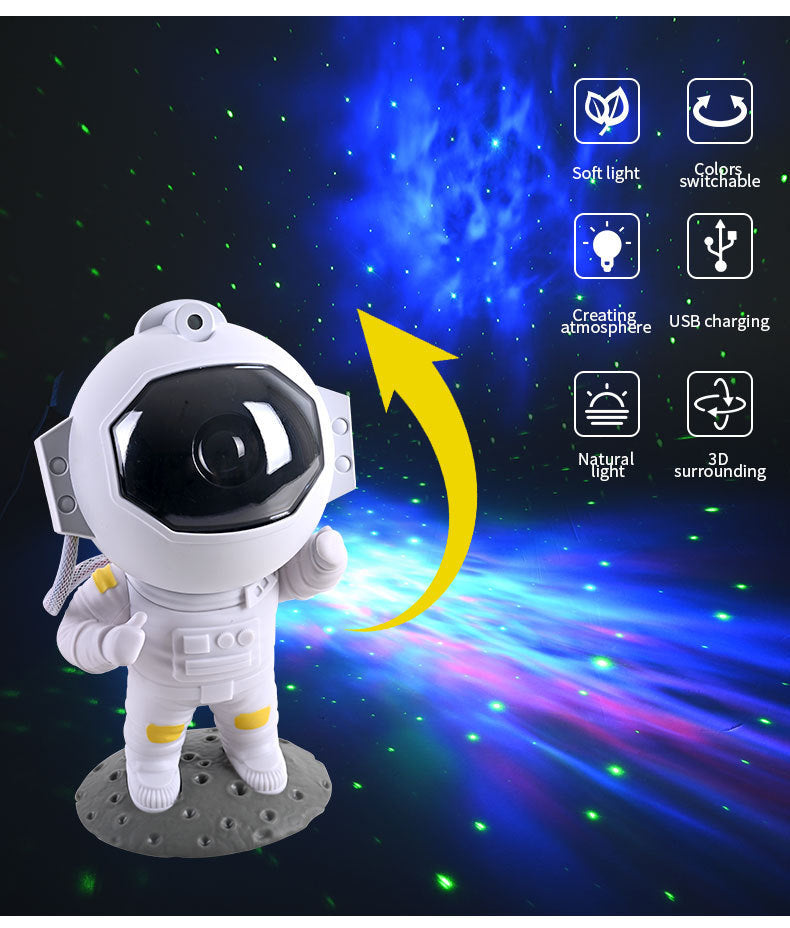 Galaxy Star Astronaut Projector LED Night Light