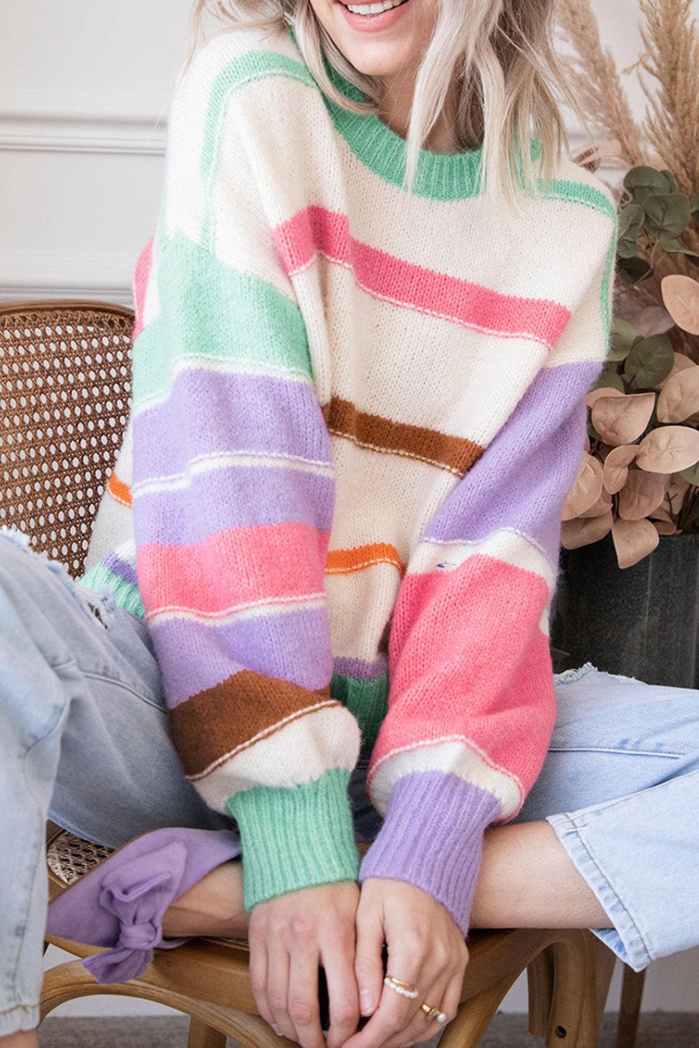 Drop Shoulder Sweater Women