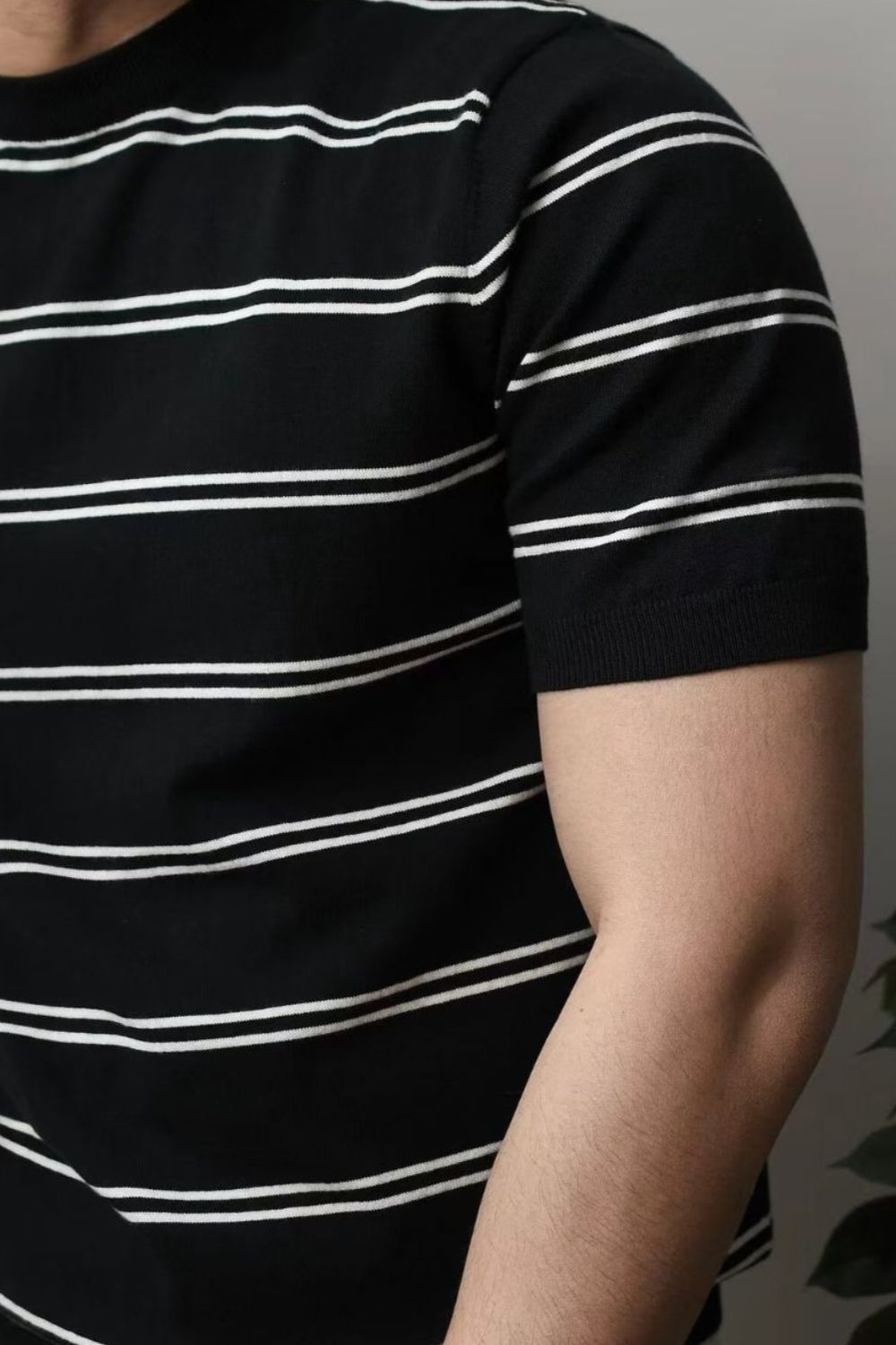 Plus Size Round Neck T-Shirt For Men