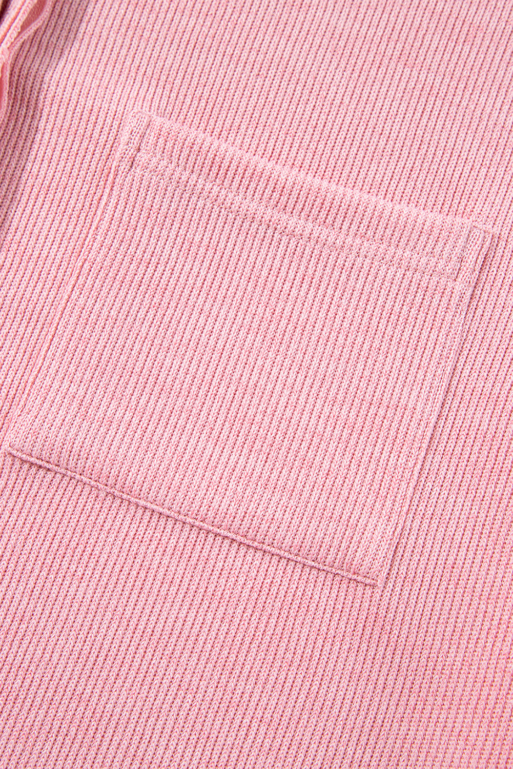 Pocketed Half Button Long Sleeve Sweatshirt - Burgeon Bizz