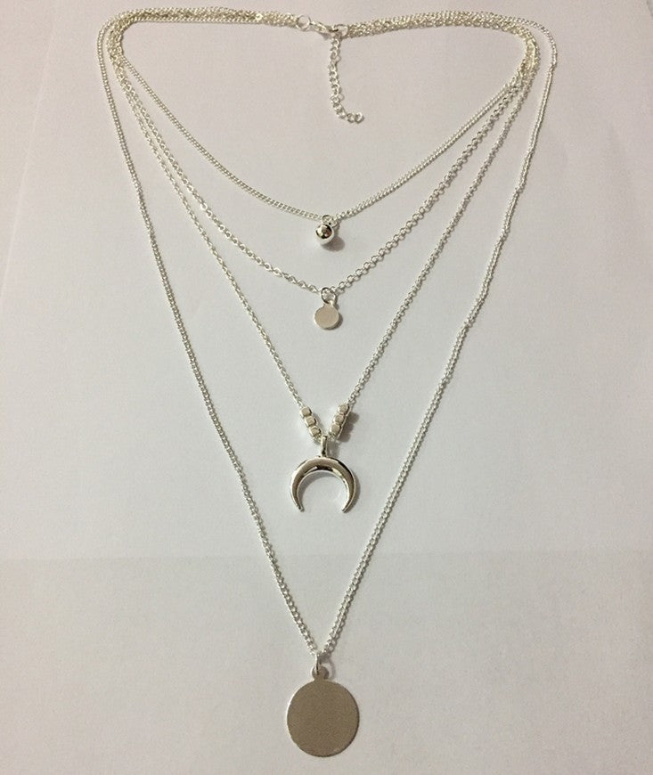 Moon Disc Necklace