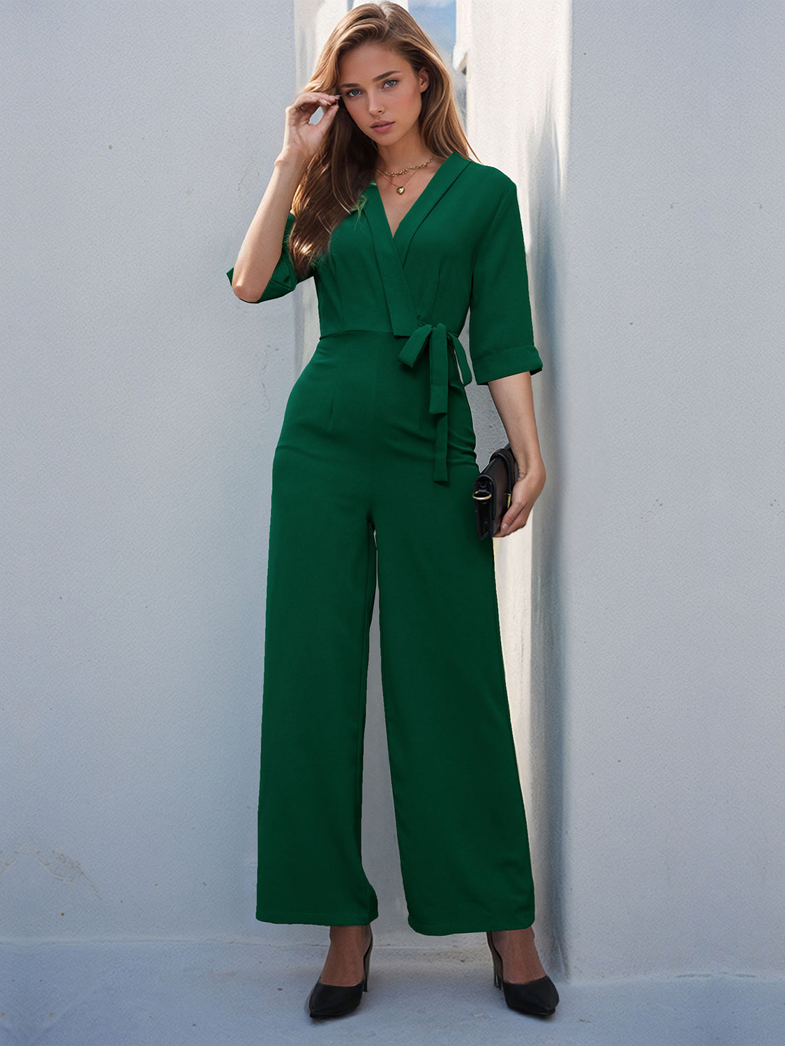 Half Sleeve Jumpsuit For Women