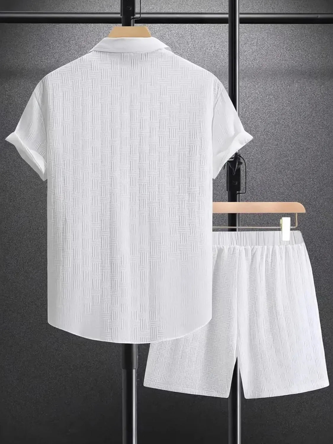 Men's Short Sleeve Shirt and Shorts Set