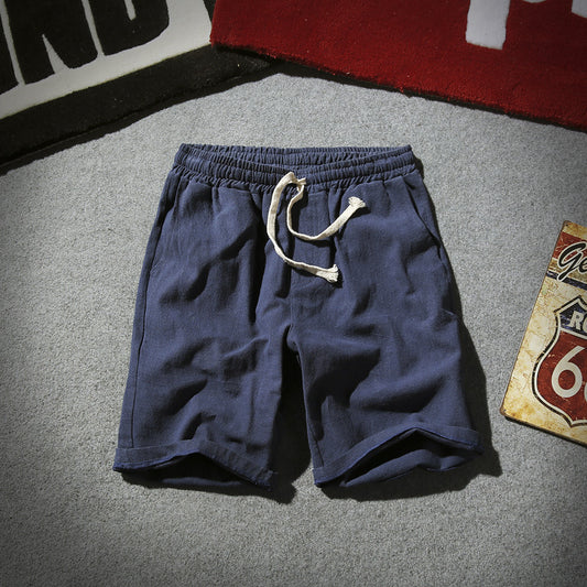 Short Linen Beach Pants