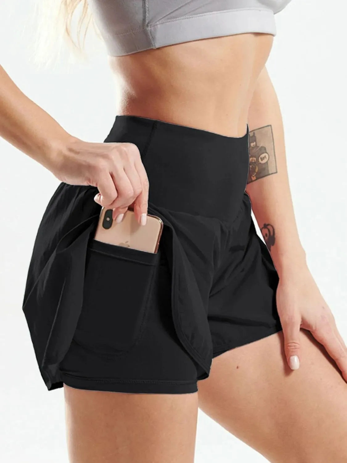High Rise Active Shorts Women