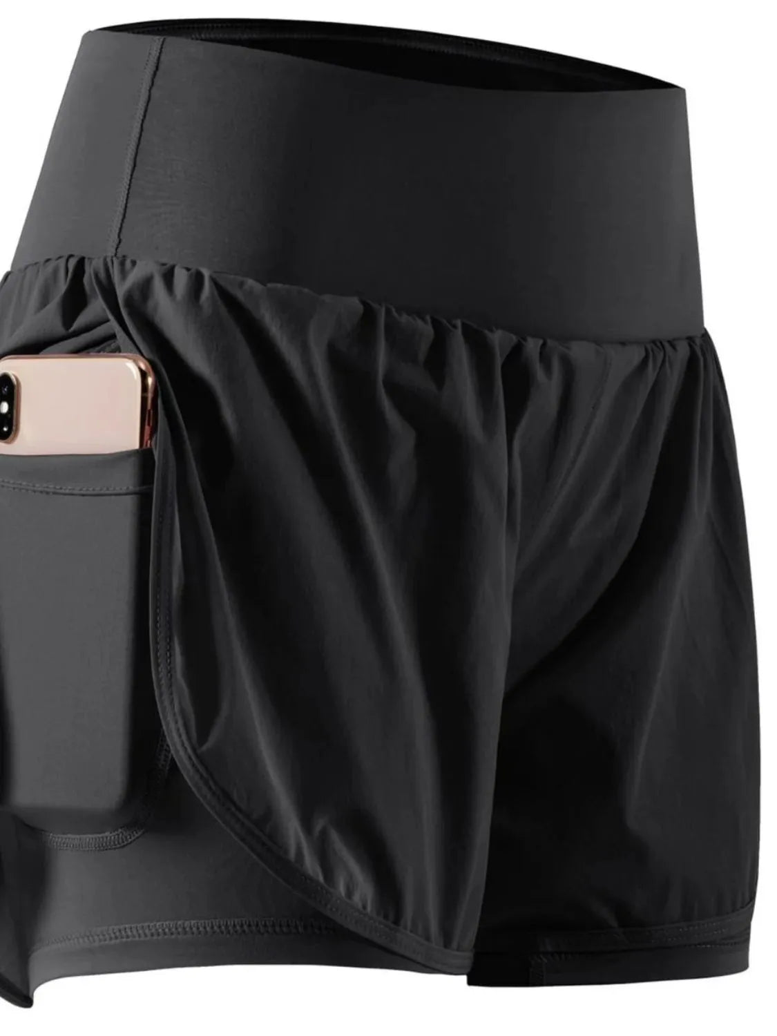High Rise Active Shorts Women