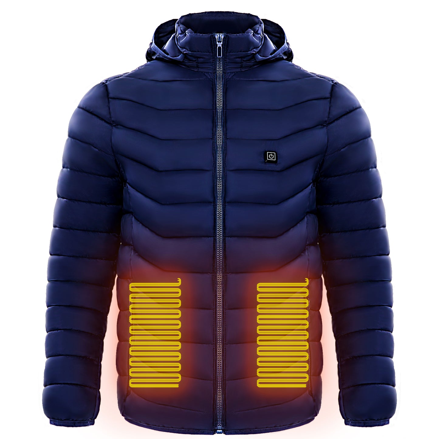 Men Warm Puffer Jacket With Hood