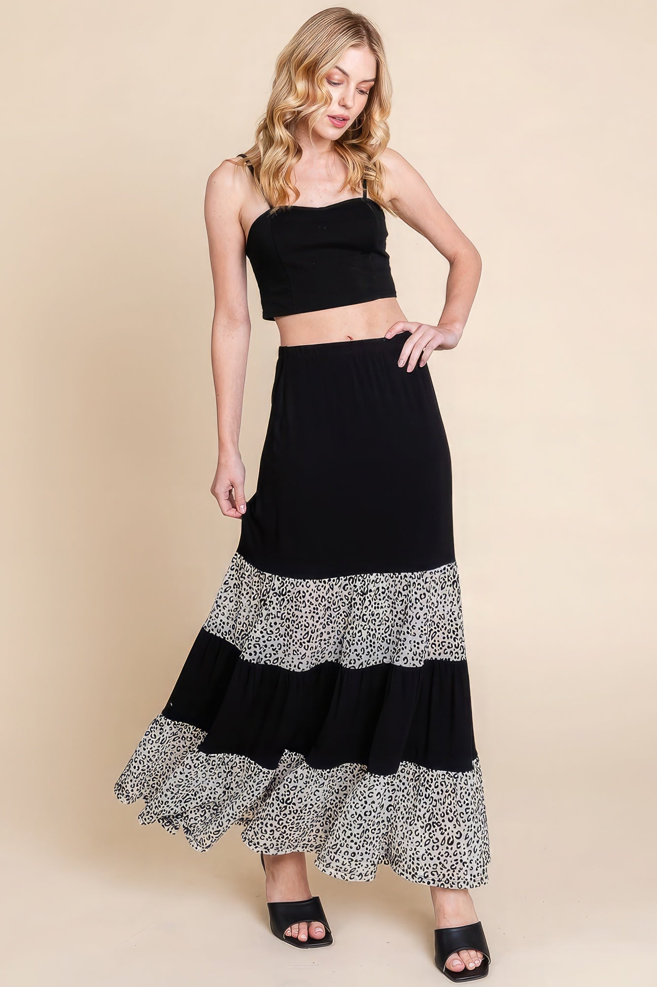 Long Tiered Skirt