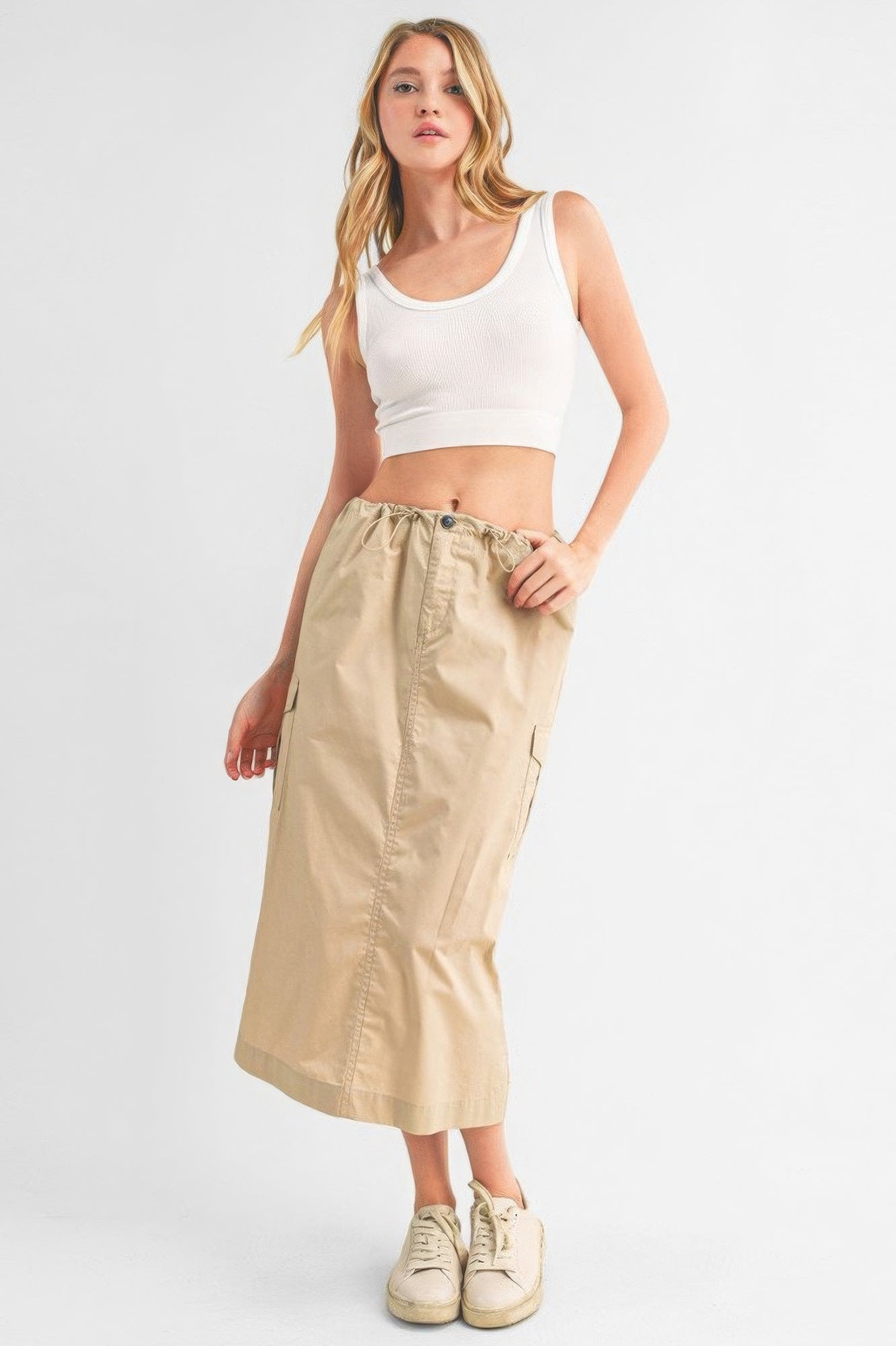 Cargo Midi Skirt