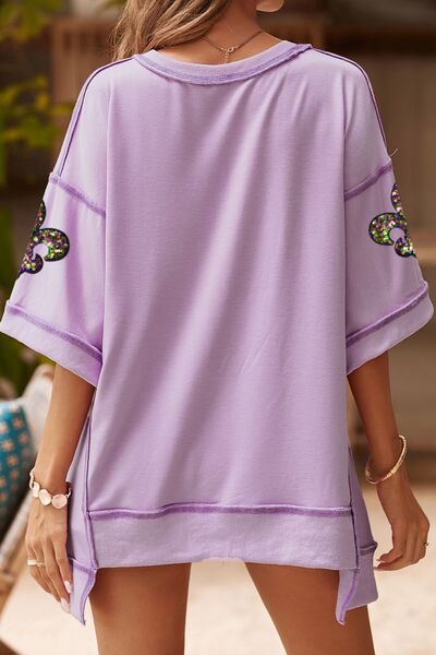 Mardi Gras Sequin Top