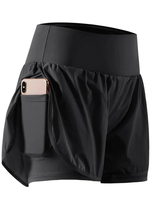 High Rise Active Shorts Women
