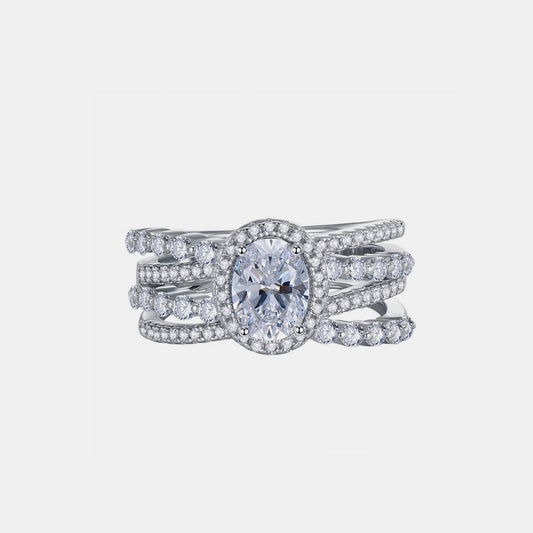 3 Carat Moissanite 925 Sterling Silver Ring