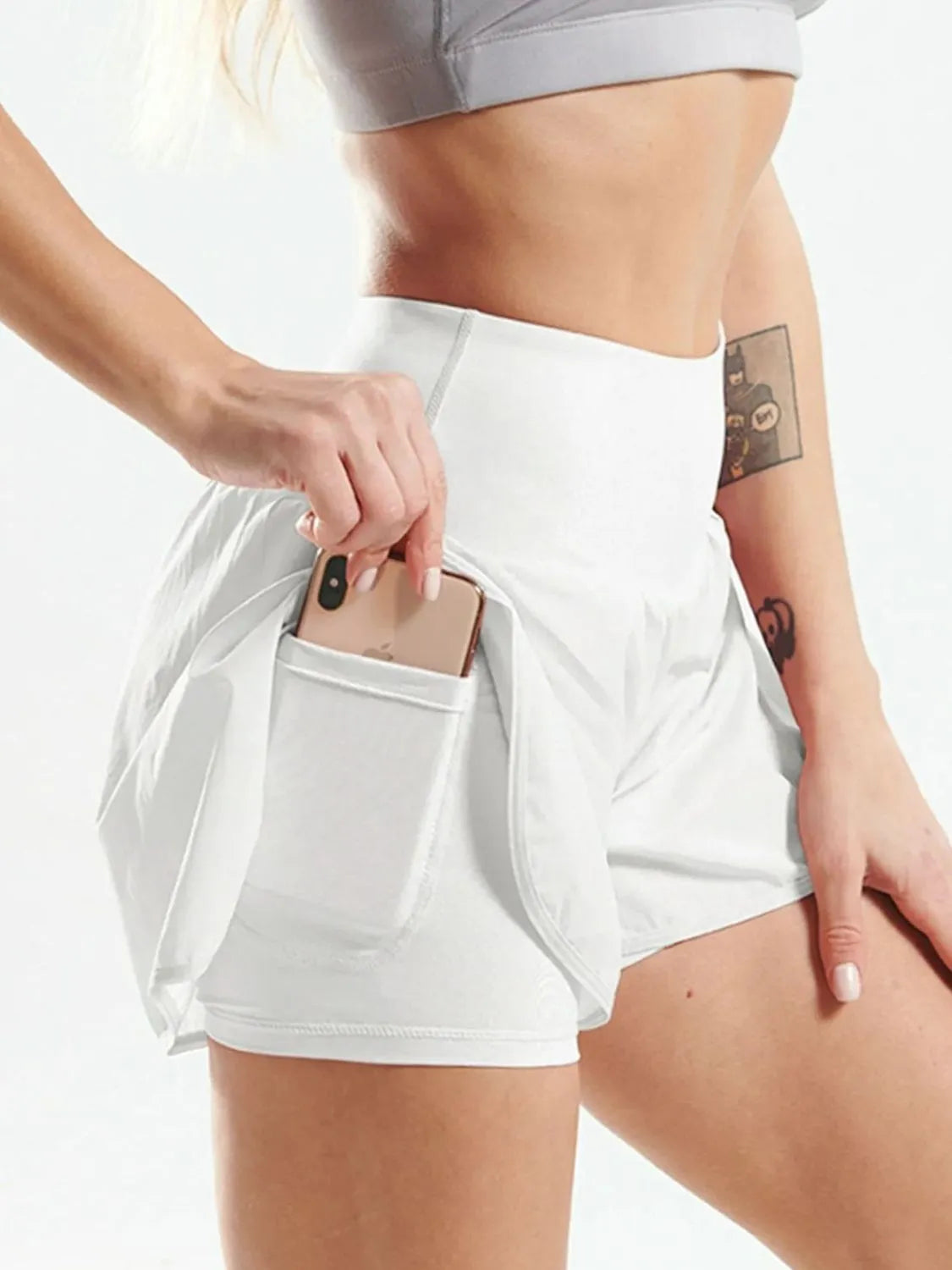 High Rise Active Shorts Women