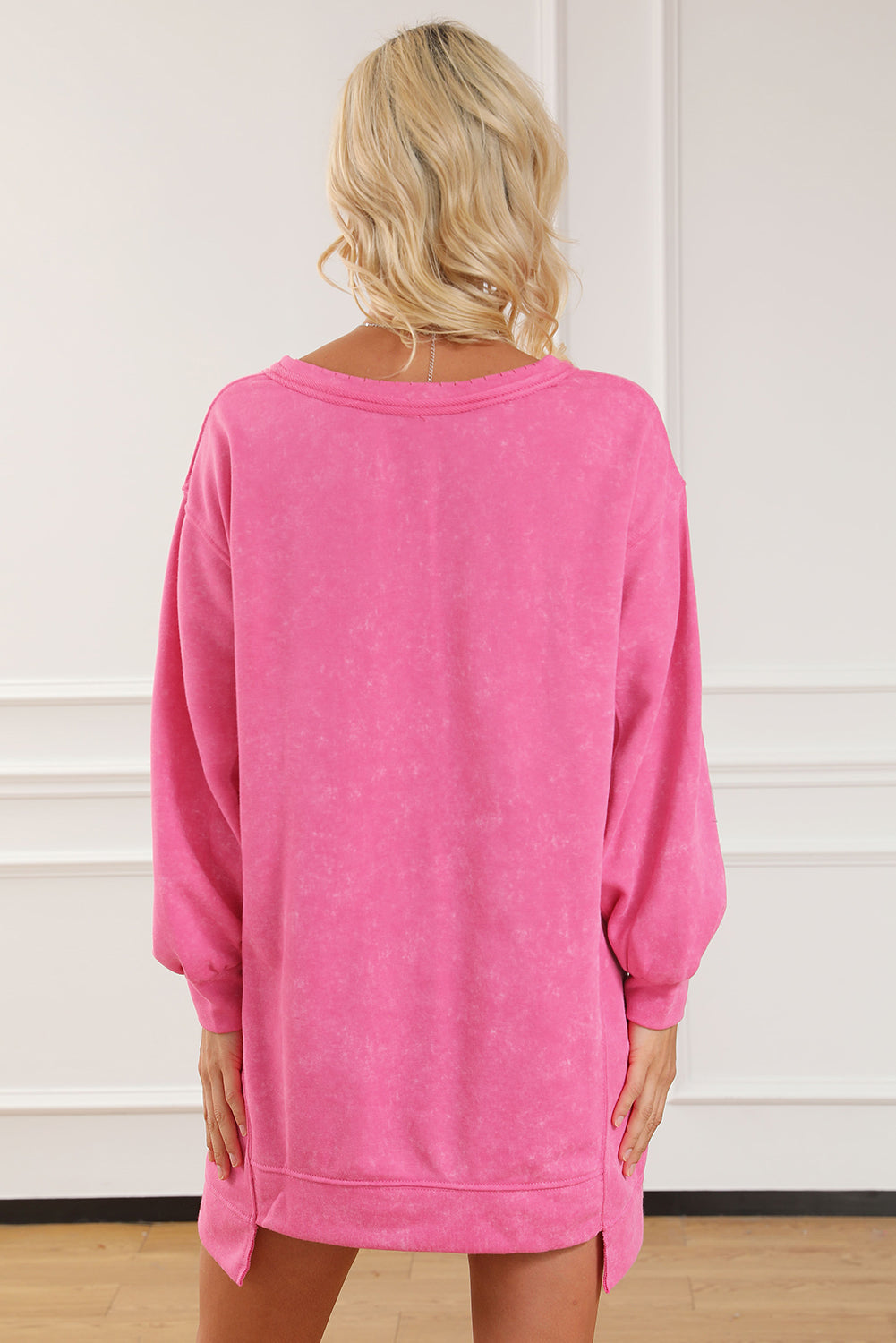 Notched Neck Sweatshirt